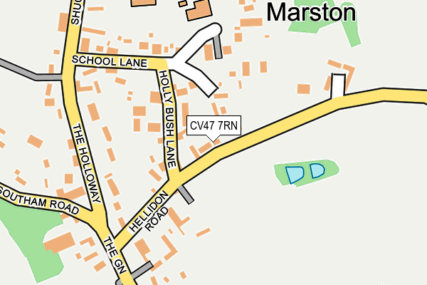 CV47 7RN map - OS OpenMap – Local (Ordnance Survey) CV47 7RN map - OS OpenMap – Local (Ordnance Survey)