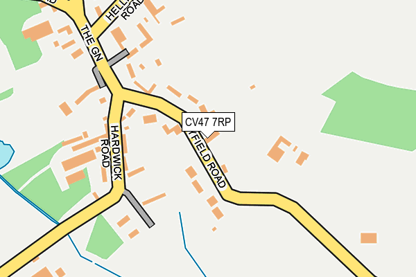 CV47 7RP map - OS OpenMap – Local (Ordnance Survey)