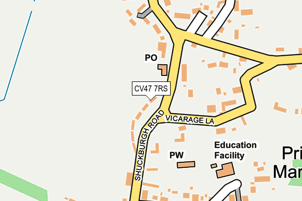 CV47 7RS map - OS OpenMap – Local (Ordnance Survey) CV47 7RS map - OS OpenMap – Local (Ordnance Survey)