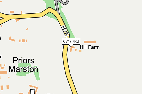 CV47 7RU map - OS OpenMap – Local (Ordnance Survey) CV47 7RU map - OS OpenMap – Local (Ordnance Survey)
