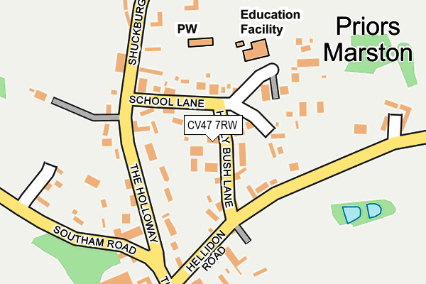 CV47 7RW map - OS OpenMap – Local (Ordnance Survey) CV47 7RW map - OS OpenMap – Local (Ordnance Survey)