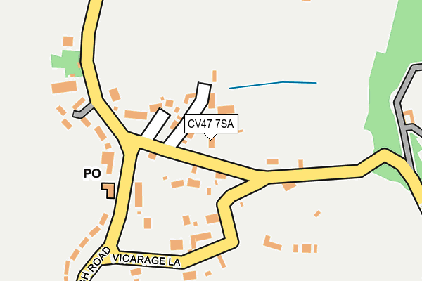 CV47 7SA map - OS OpenMap – Local (Ordnance Survey) CV47 7SA map - OS OpenMap – Local (Ordnance Survey)