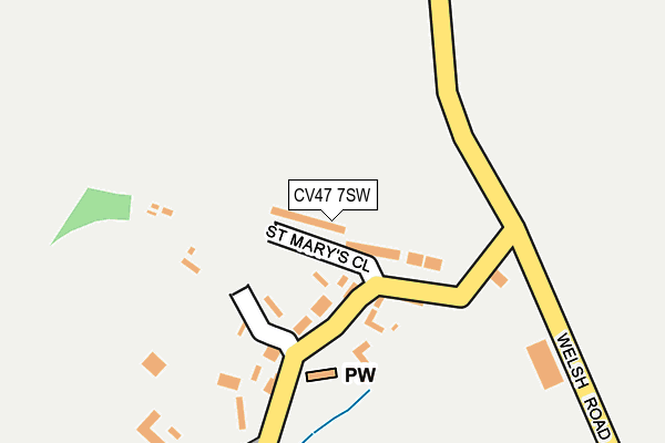 CV47 7SW map - OS OpenMap – Local (Ordnance Survey) CV47 7SW map - OS OpenMap – Local (Ordnance Survey)