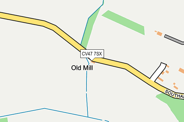 CV47 7SX map - OS OpenMap – Local (Ordnance Survey)