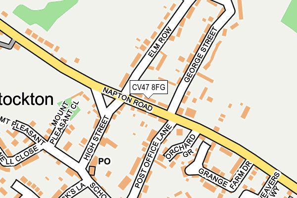 CV47 8FG map - OS OpenMap – Local (Ordnance Survey) CV47 8FG map - OS OpenMap – Local (Ordnance Survey)