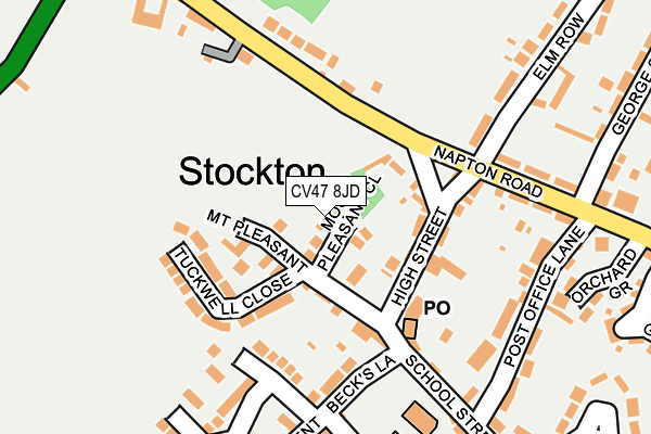 CV47 8JD map - OS OpenMap – Local (Ordnance Survey) CV47 8JD map - OS OpenMap – Local (Ordnance Survey)