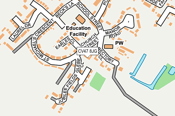 CV47 8JG map - OS OpenMap – Local (Ordnance Survey) CV47 8JG map - OS OpenMap – Local (Ordnance Survey)