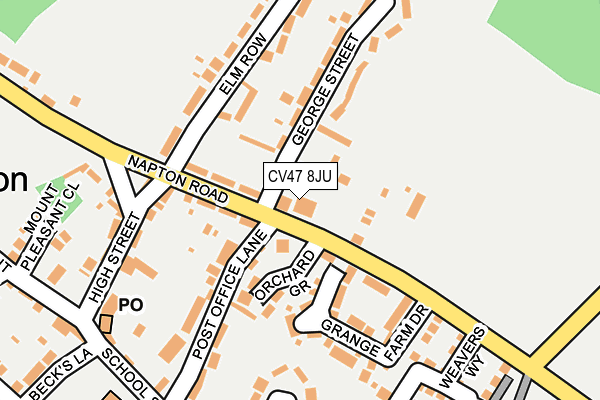 CV47 8JU map - OS OpenMap – Local (Ordnance Survey) CV47 8JU map - OS OpenMap – Local (Ordnance Survey)