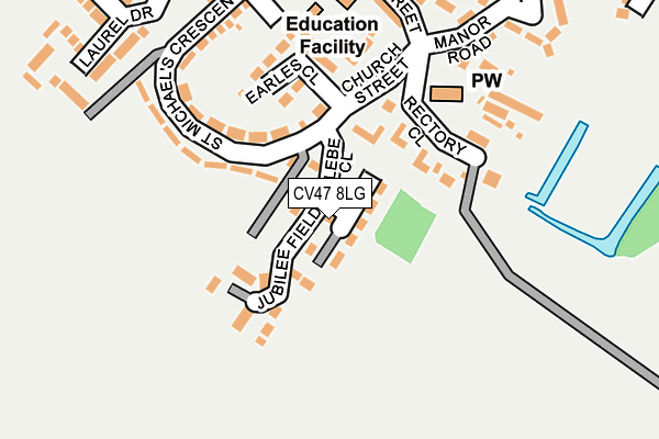 CV47 8LG map - OS OpenMap – Local (Ordnance Survey)