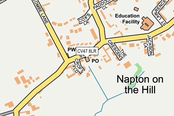 CV47 8LR map - OS OpenMap – Local (Ordnance Survey) CV47 8LR map - OS OpenMap – Local (Ordnance Survey)