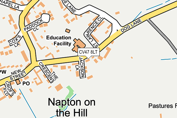 CV47 8LT map - OS OpenMap – Local (Ordnance Survey) CV47 8LT map - OS OpenMap – Local (Ordnance Survey)