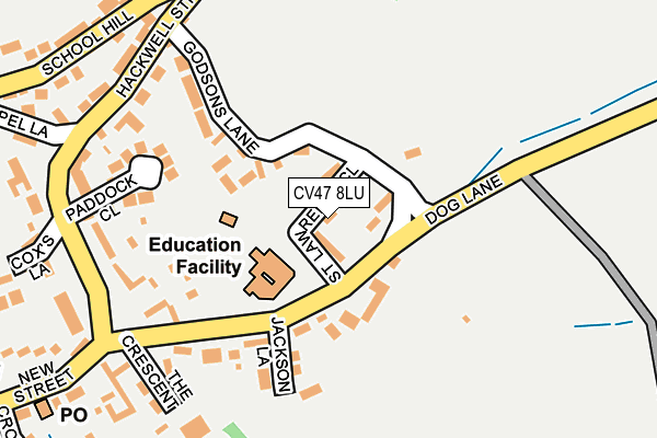 CV47 8LU map - OS OpenMap – Local (Ordnance Survey) CV47 8LU map - OS OpenMap – Local (Ordnance Survey)