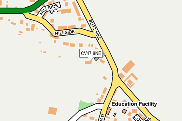 CV47 8NE map - OS OpenMap – Local (Ordnance Survey) CV47 8NE map - OS OpenMap – Local (Ordnance Survey)