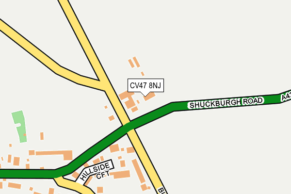 CV47 8NJ map - OS OpenMap – Local (Ordnance Survey) CV47 8NJ map - OS OpenMap – Local (Ordnance Survey)