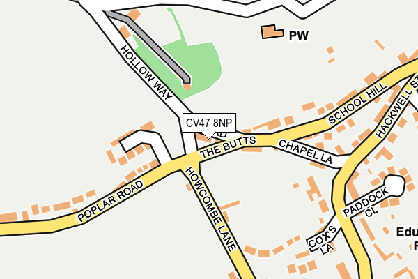 CV47 8NP map - OS OpenMap – Local (Ordnance Survey) CV47 8NP map - OS OpenMap – Local (Ordnance Survey)