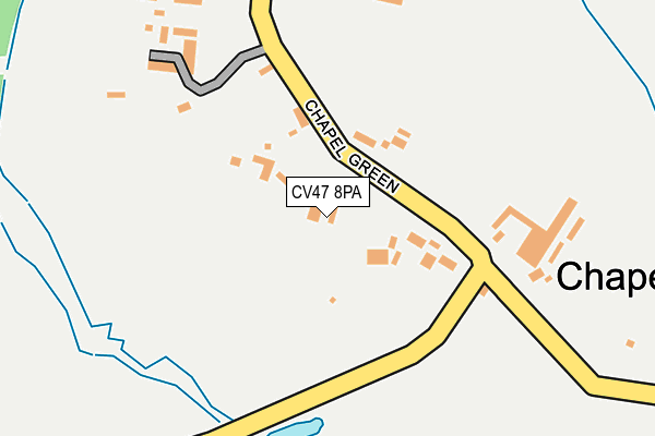 CV47 8PA map - OS OpenMap – Local (Ordnance Survey) CV47 8PA map - OS OpenMap – Local (Ordnance Survey)