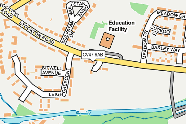 CV47 9AB map - OS OpenMap – Local (Ordnance Survey) CV47 9AB map - OS OpenMap – Local (Ordnance Survey)