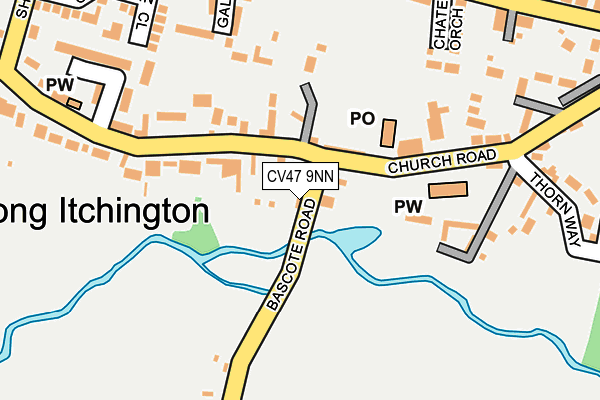 CV47 9NN map - OS OpenMap – Local (Ordnance Survey) CV47 9NN map - OS OpenMap – Local (Ordnance Survey)