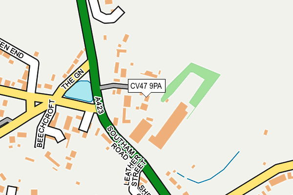 CV47 9PA map - OS OpenMap – Local (Ordnance Survey) CV47 9PA map - OS OpenMap – Local (Ordnance Survey)