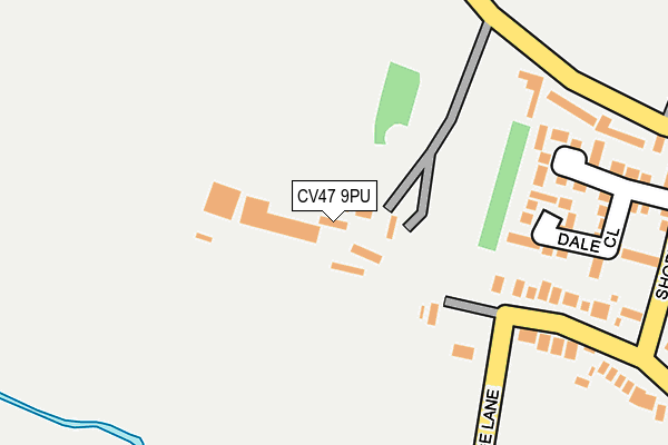 CV47 9PU map - OS OpenMap – Local (Ordnance Survey)