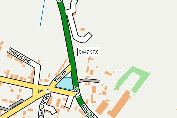 CV47 9PX map - OS OpenMap – Local (Ordnance Survey) CV47 9PX map - OS OpenMap – Local (Ordnance Survey)