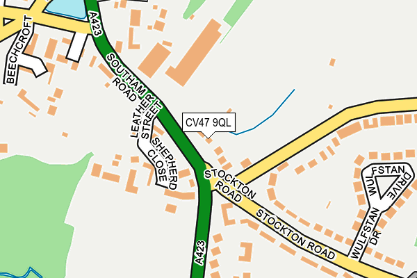 CV47 9QL map - OS OpenMap – Local (Ordnance Survey) CV47 9QL map - OS OpenMap – Local (Ordnance Survey)