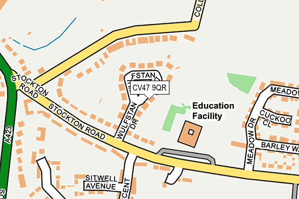 CV47 9QR map - OS OpenMap – Local (Ordnance Survey) CV47 9QR map - OS OpenMap – Local (Ordnance Survey)