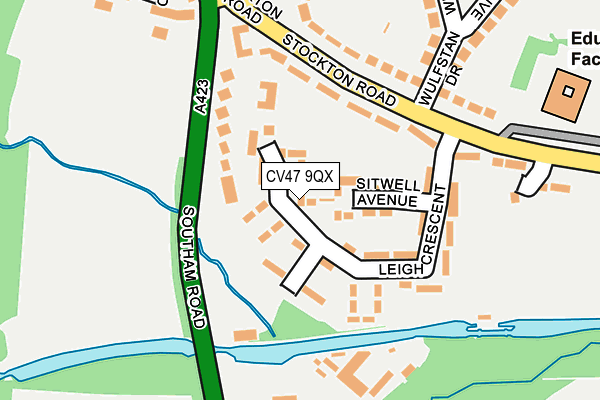 CV47 9QX map - OS OpenMap – Local (Ordnance Survey) CV47 9QX map - OS OpenMap – Local (Ordnance Survey)