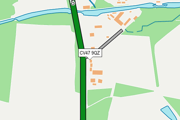 CV47 9QZ map - OS OpenMap – Local (Ordnance Survey)