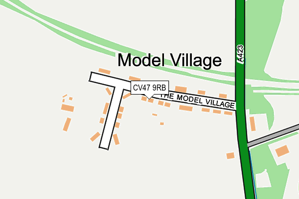 CV47 9RB map - OS OpenMap – Local (Ordnance Survey)