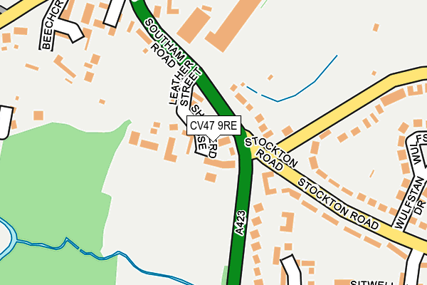 CV47 9RE map - OS OpenMap – Local (Ordnance Survey)