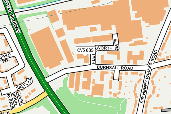 CV5 6BS map - OS OpenMap – Local (Ordnance Survey) CV5 6BS map - OS OpenMap – Local (Ordnance Survey)