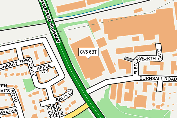 CV5 6BT map - OS OpenMap – Local (Ordnance Survey) CV5 6BT map - OS OpenMap – Local (Ordnance Survey)