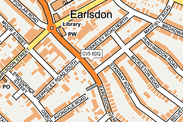 CV5 6DQ map - OS OpenMap – Local (Ordnance Survey) CV5 6DQ map - OS OpenMap – Local (Ordnance Survey)