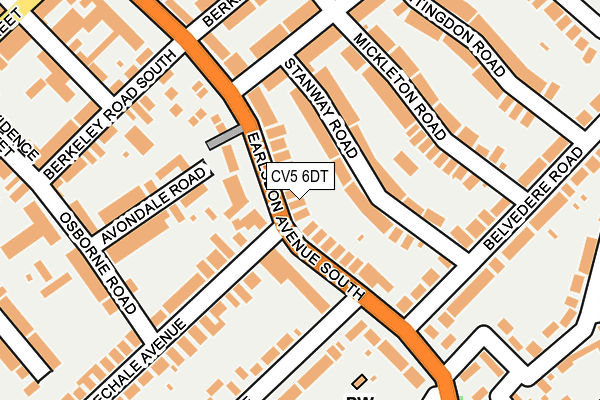 CV5 6DT map - OS OpenMap – Local (Ordnance Survey) CV5 6DT map - OS OpenMap – Local (Ordnance Survey)