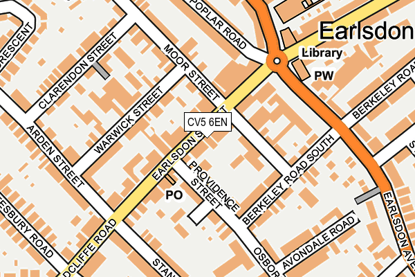 CV5 6EN map - OS OpenMap – Local (Ordnance Survey) CV5 6EN map - OS OpenMap – Local (Ordnance Survey)