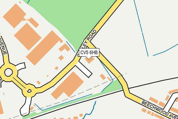 CV5 6HB map - OS OpenMap – Local (Ordnance Survey) CV5 6HB map - OS OpenMap – Local (Ordnance Survey)