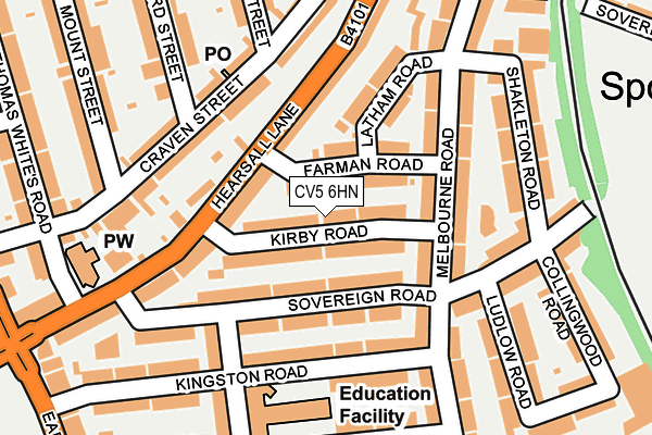 CV5 6HN map - OS OpenMap – Local (Ordnance Survey) CV5 6HN map - OS OpenMap – Local (Ordnance Survey)