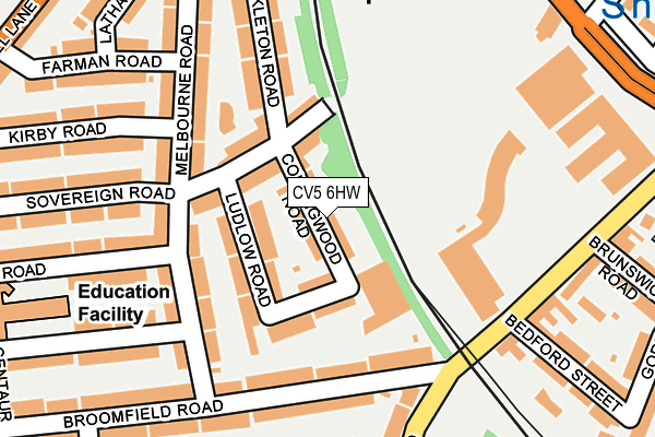 CV5 6HW map - OS OpenMap – Local (Ordnance Survey) CV5 6HW map - OS OpenMap – Local (Ordnance Survey)