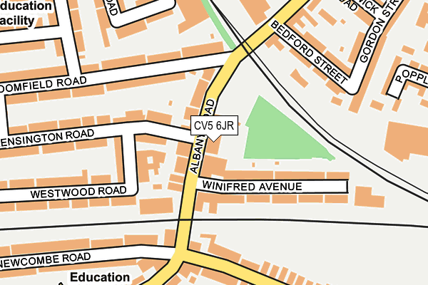 CV5 6JR map - OS OpenMap – Local (Ordnance Survey) CV5 6JR map - OS OpenMap – Local (Ordnance Survey)