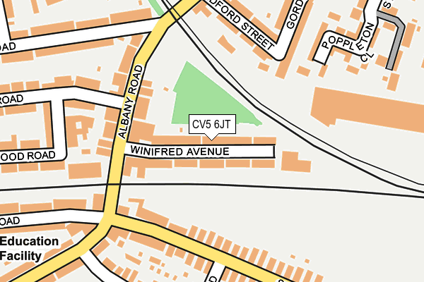 CV5 6JT map - OS OpenMap – Local (Ordnance Survey) CV5 6JT map - OS OpenMap – Local (Ordnance Survey)