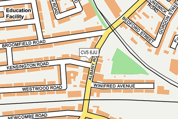 CV5 6JU map - OS OpenMap – Local (Ordnance Survey) CV5 6JU map - OS OpenMap – Local (Ordnance Survey)