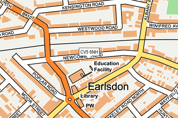 CV5 6NH map - OS OpenMap – Local (Ordnance Survey) CV5 6NH map - OS OpenMap – Local (Ordnance Survey)