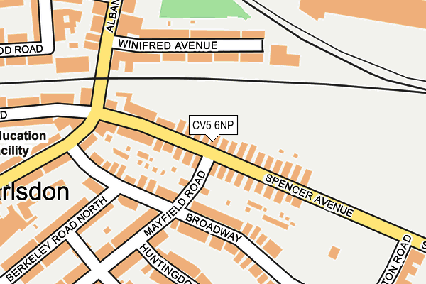 CV5 6NP map - OS OpenMap – Local (Ordnance Survey) CV5 6NP map - OS OpenMap – Local (Ordnance Survey)