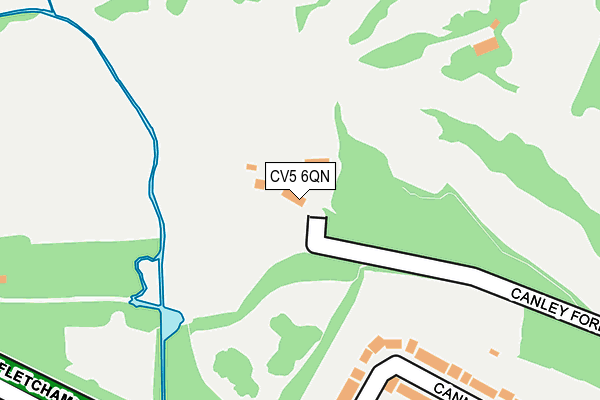 CV5 6QN map - OS OpenMap – Local (Ordnance Survey) CV5 6QN map - OS OpenMap – Local (Ordnance Survey)