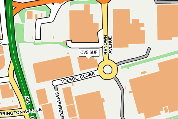 CV5 6UF map - OS OpenMap – Local (Ordnance Survey) CV5 6UF map - OS OpenMap – Local (Ordnance Survey)