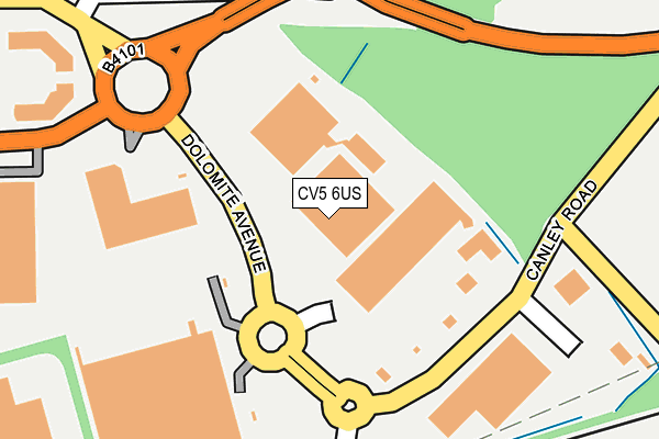 CV5 6US map - OS OpenMap – Local (Ordnance Survey) CV5 6US map - OS OpenMap – Local (Ordnance Survey)