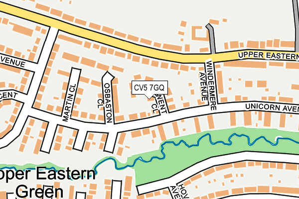 CV5 7GQ map - OS OpenMap – Local (Ordnance Survey) CV5 7GQ map - OS OpenMap – Local (Ordnance Survey)