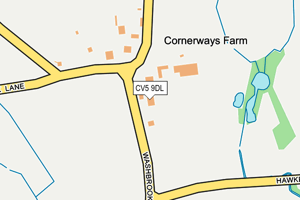 CV5 9DL map - OS OpenMap – Local (Ordnance Survey) CV5 9DL map - OS OpenMap – Local (Ordnance Survey)