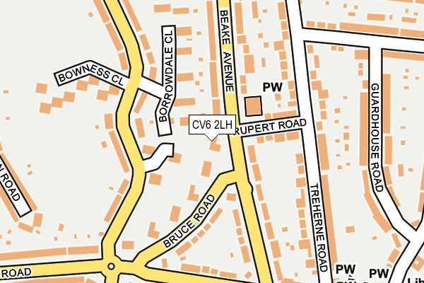 CV6 2LH map - OS OpenMap – Local (Ordnance Survey) CV6 2LH map - OS OpenMap – Local (Ordnance Survey)